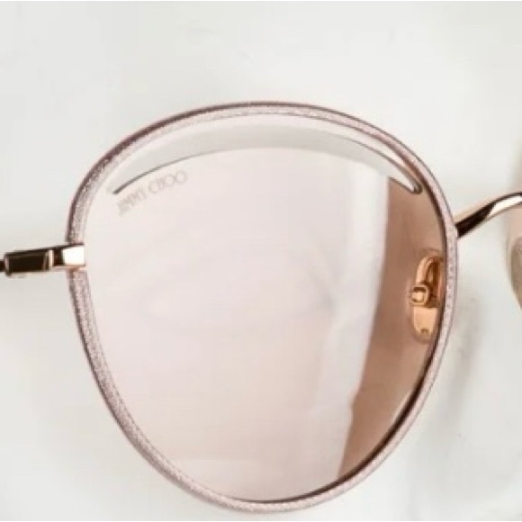 JIMMY CHOO CAT EYE SUNGLASSES WITH CASE AND DUST CLOTH - Picture 8 of 9